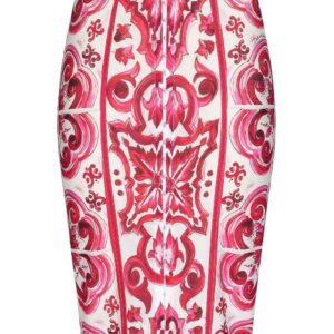 Dolce & Gabbana  Maiolica-print pencil skirt