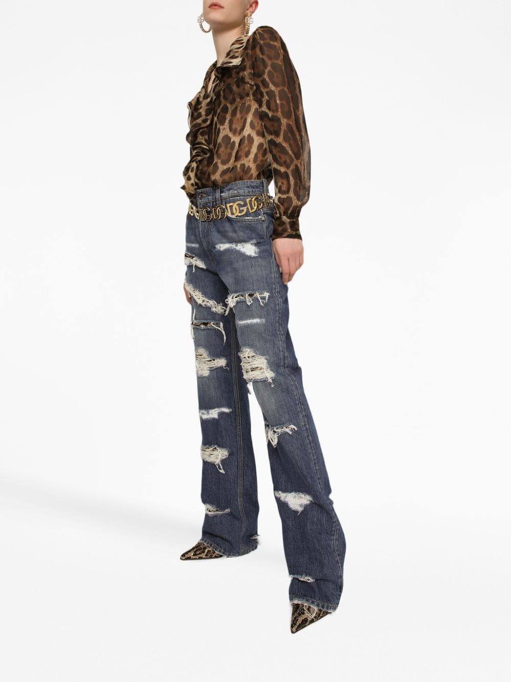 Dolce & Gabbana leopard-print silk blouse - Image 2