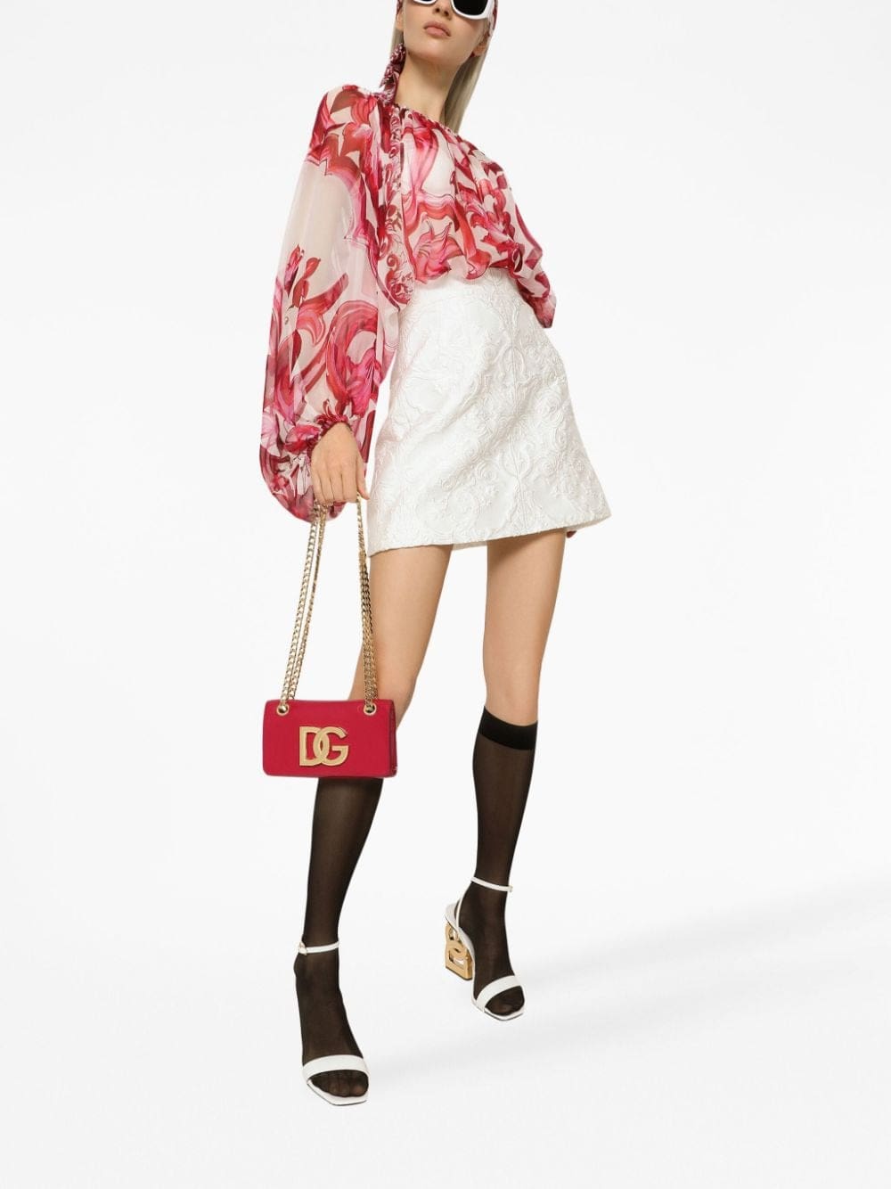 Dolce & Gabbana Majolica print silk blouse - Image 3