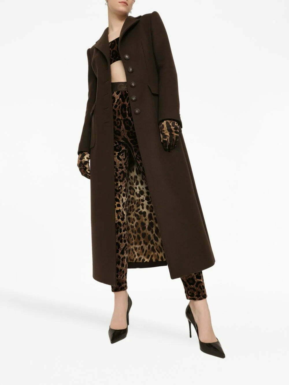 Dolce & Gabbana leopard-print sleeveless crop top - Image 3