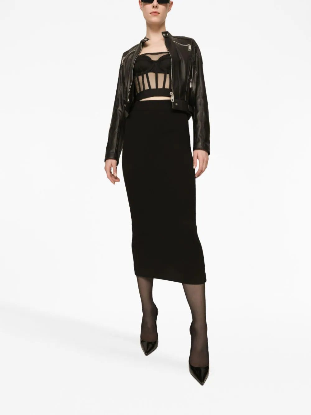 Dolce & Gabbana boned-bodice cropped tank top - Image 2