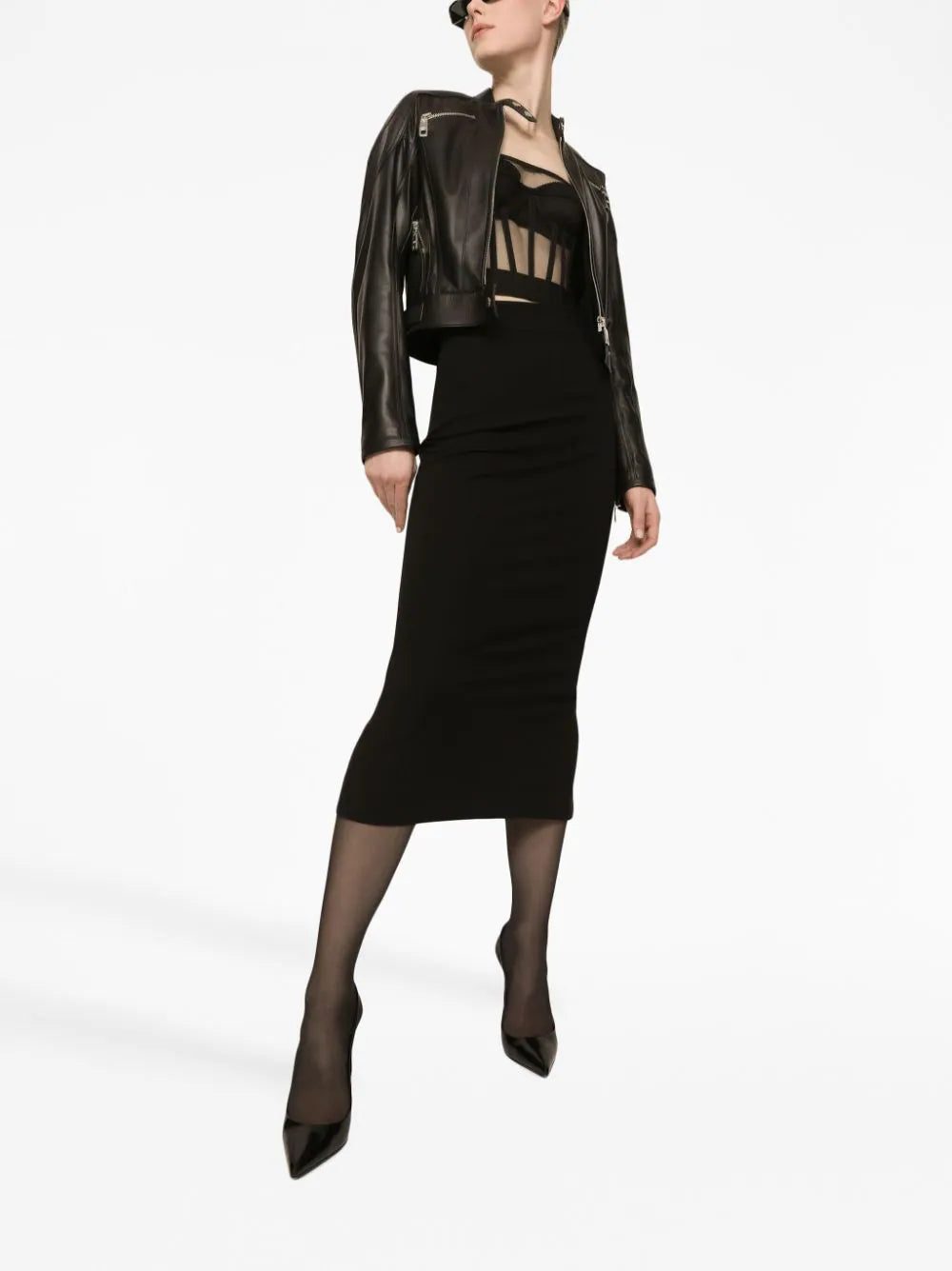 Dolce & Gabbana boned-bodice cropped tank top - Image 3