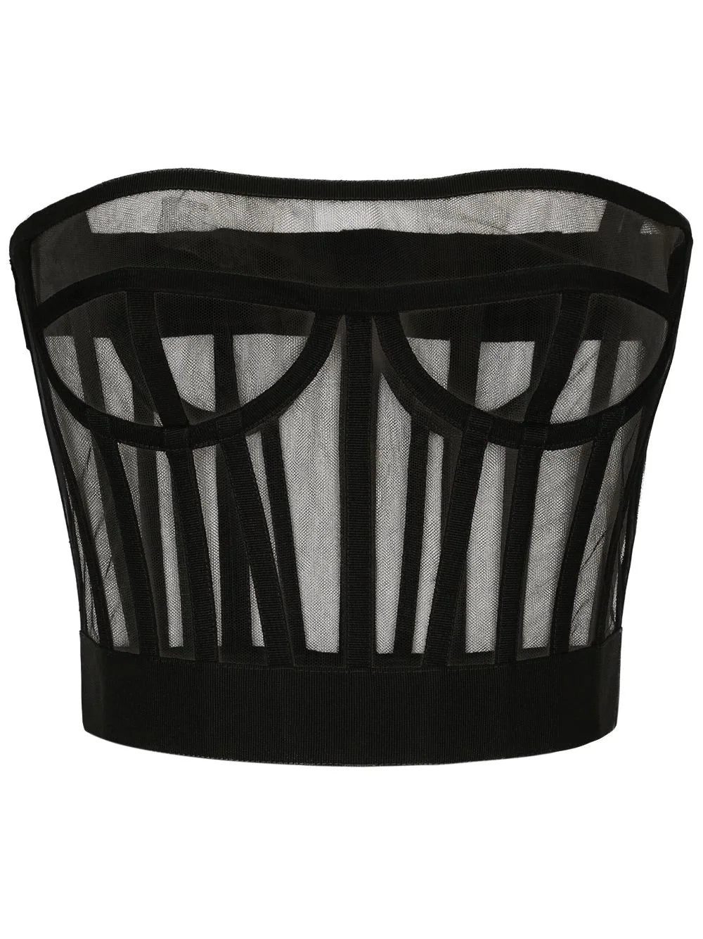 Dolce & Gabbana boned-bodice cropped tank top