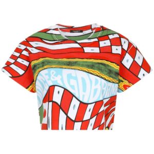 Dolce & Gabbana  Carreto-print crop top