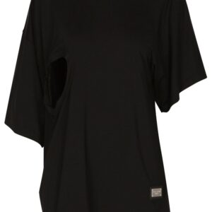 Dolce & Gabbana asymmetric logo-plaque T-shirt