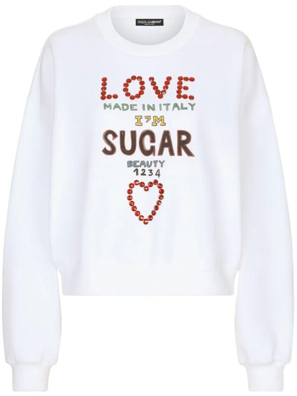 Dolce & Gabbana  crystal-embellished sweatshirt