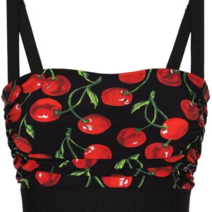 Dolce & Gabbana Ciliegie-print cropped tank top