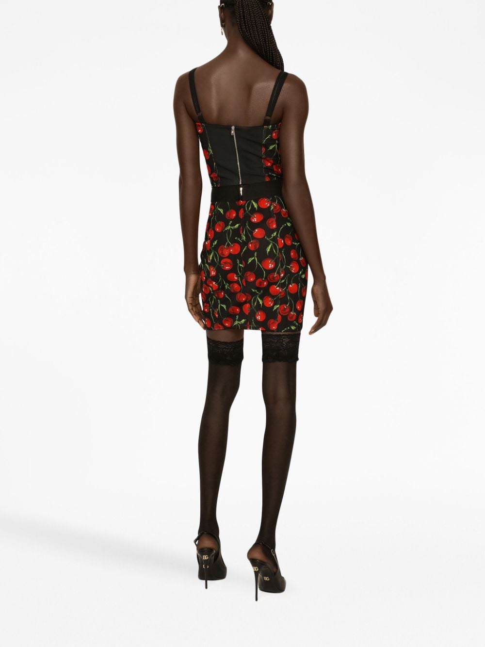 Dolce & Gabbana cherry-print bustier top - Image 4