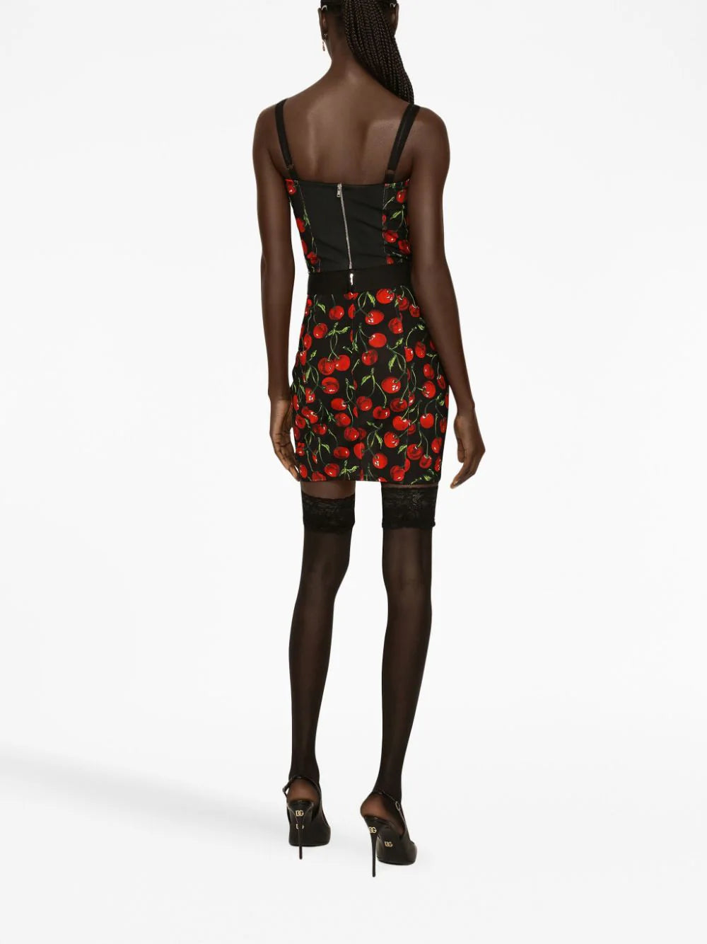 Dolce & Gabbana cherry-print bustier top - Image 4