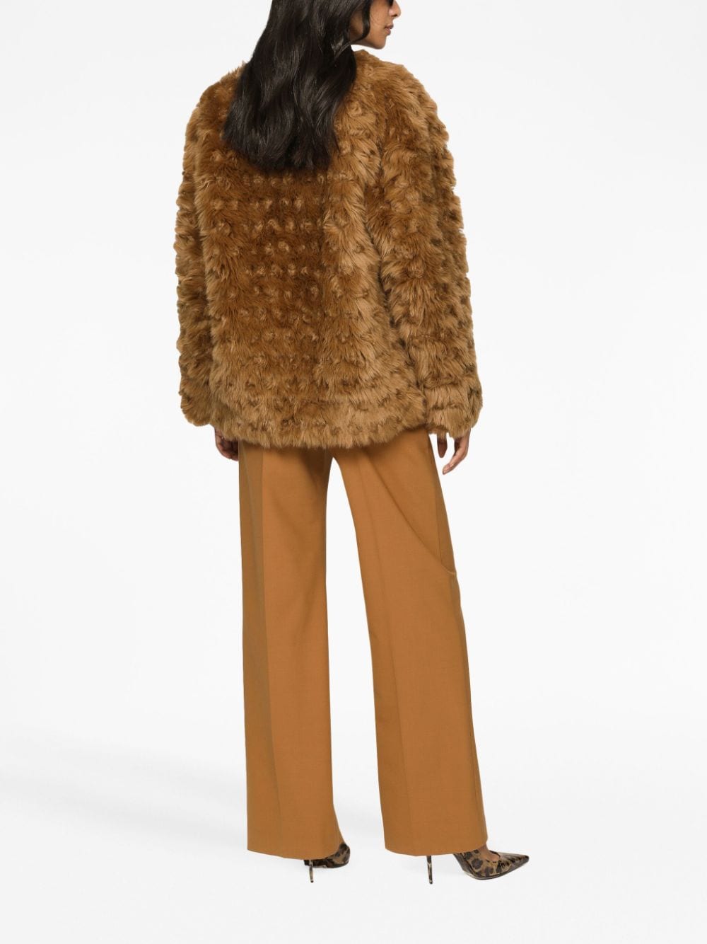 Dolce & Gabbana satin-finish cropped corset - Image 4