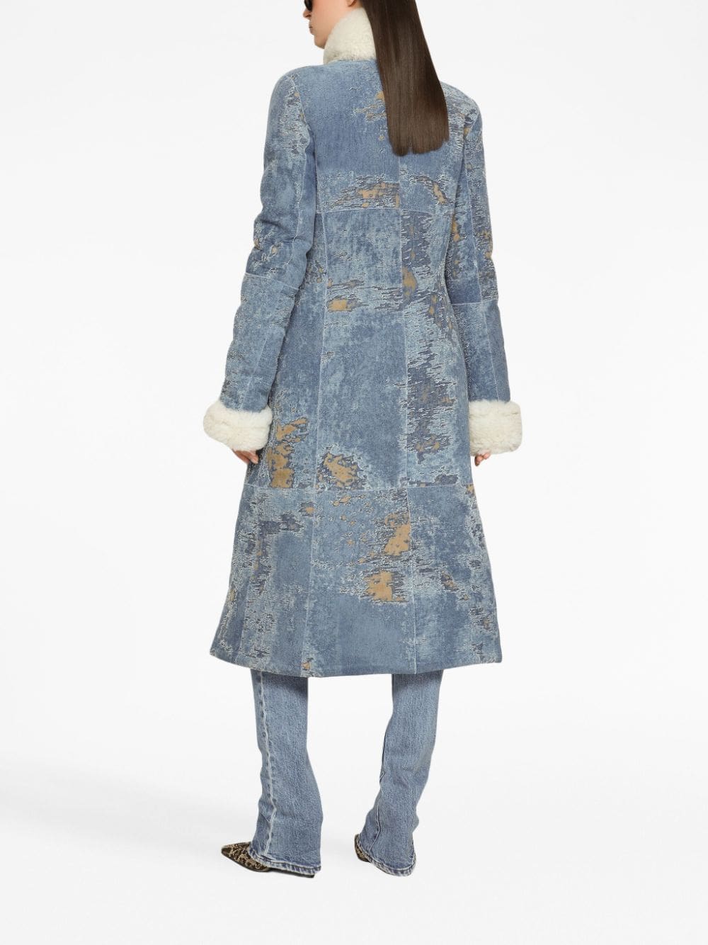 Dolce & Gabbana leopard-print stretch-cotton cropped T-shirt - Image 4