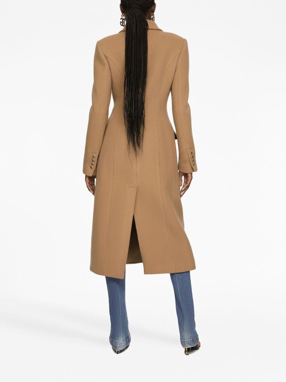 Dolce & Gabbana logo-patch cotton cropped sweatshirt - Image 4