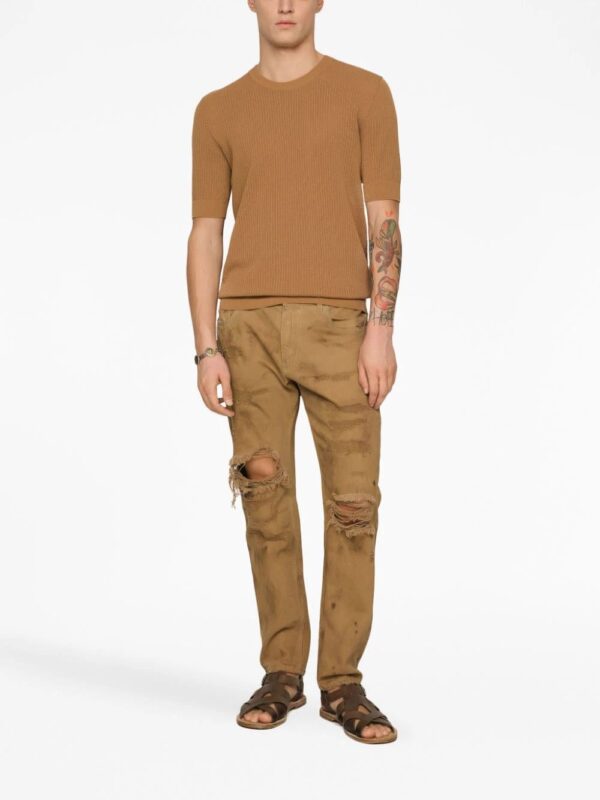 Dolce & Gabbana  short-sleeve knitted T-shirt - Image 3