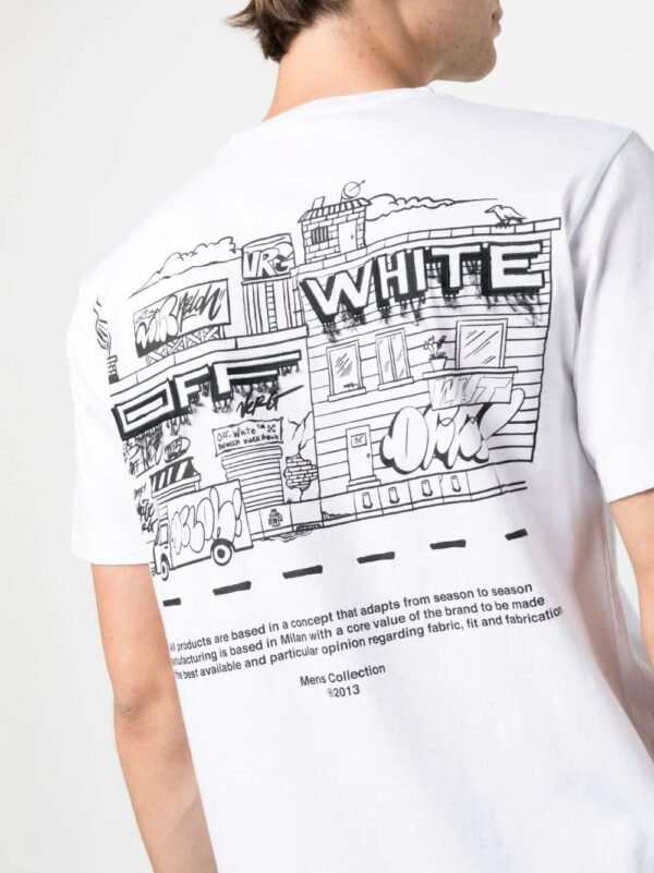 Off-White  graphic-print cotton T-shirt - Image 4