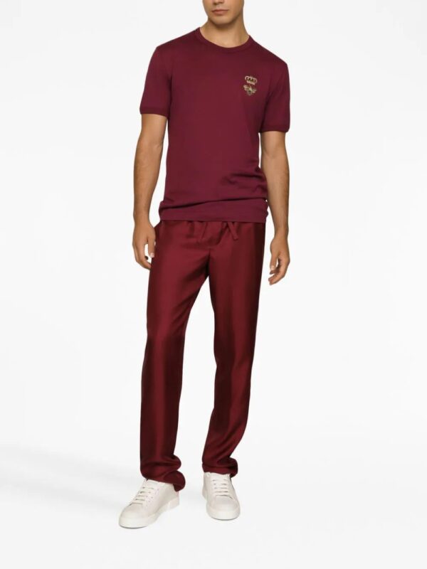 Dolce & Gabbana  motif-embroidered cotton T-shirt - Image 2