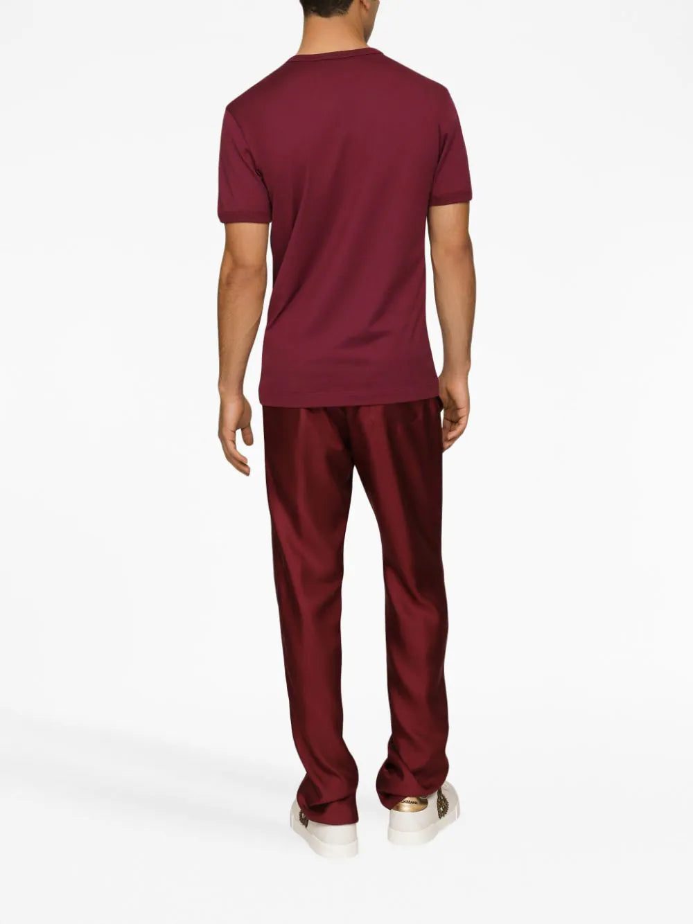 Dolce & Gabbana motif-embroidered cotton T-shirt - Image 3