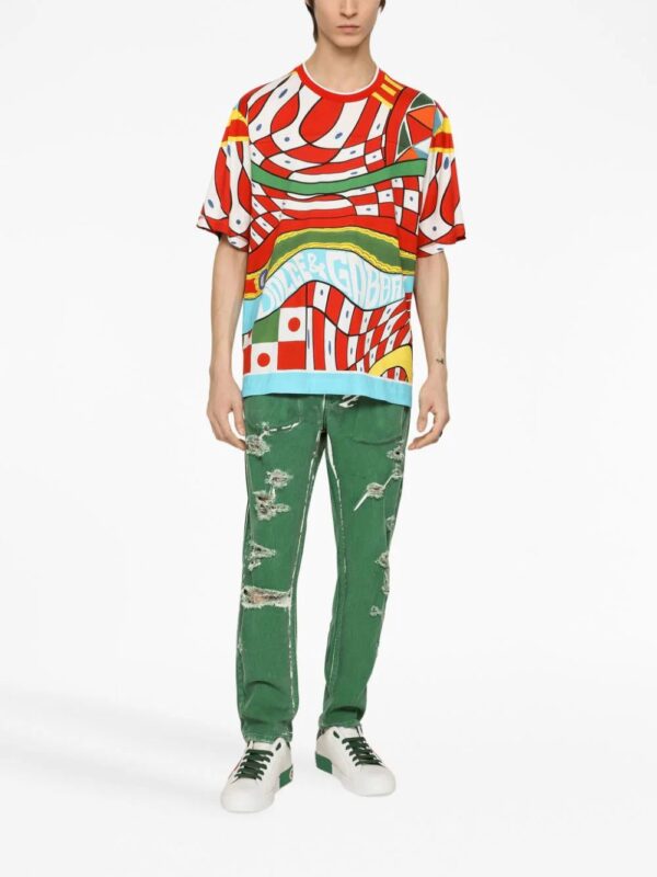Dolce & Gabbana  graphic-print cotton T-shirt - Image 3