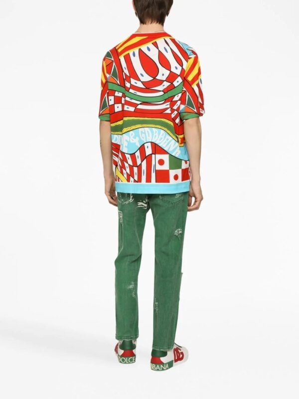 Dolce & Gabbana  graphic-print cotton T-shirt - Image 4