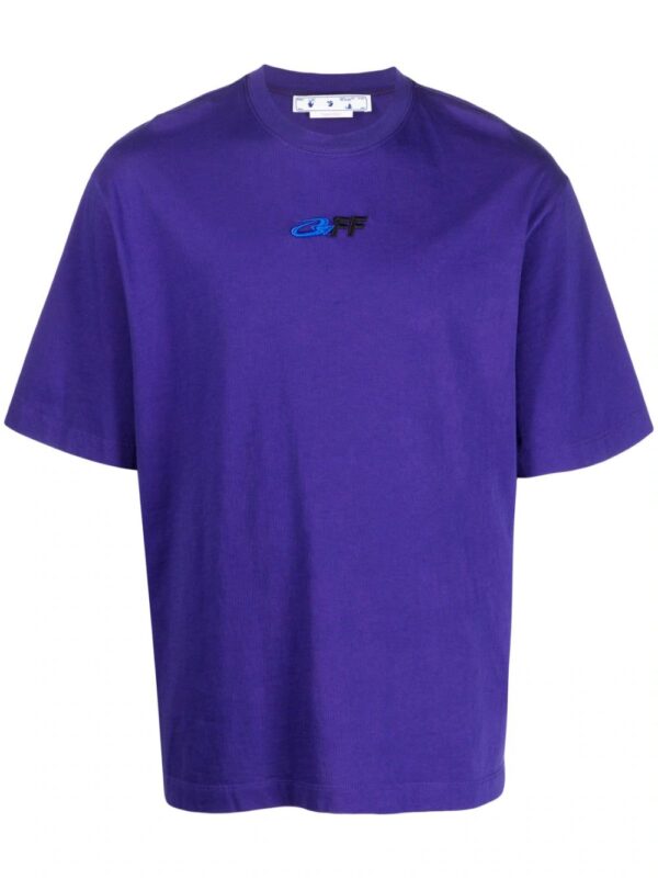Off-White  embroidered-logo cotton T-shirt