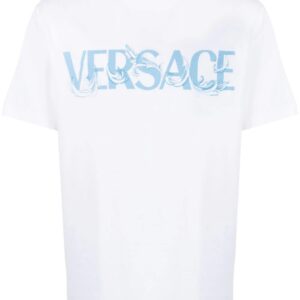 Versace  Barocco Silhouette-print cotton T-shirt