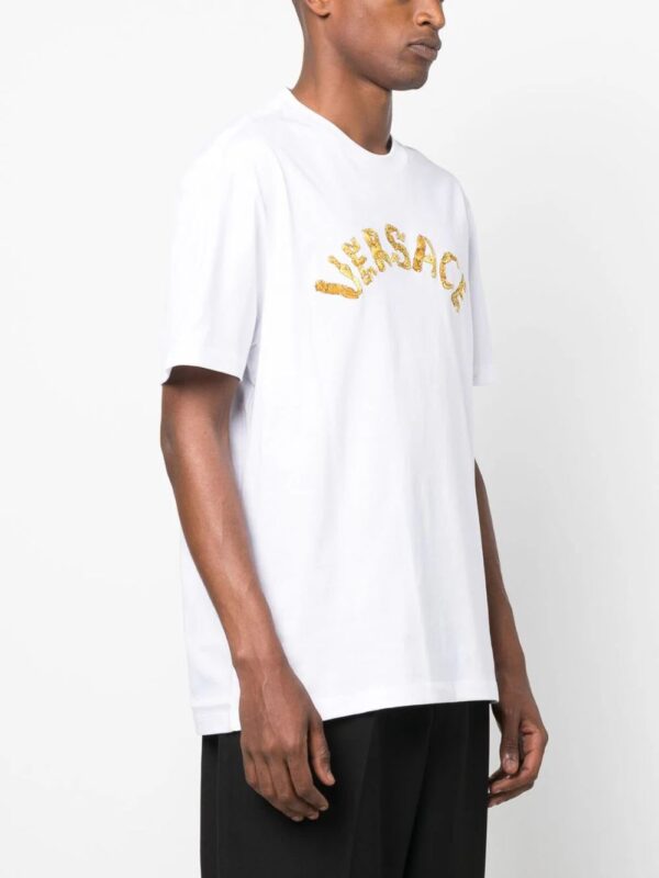 Versace  Seashell Baroque cotton T-Shirt - Image 3