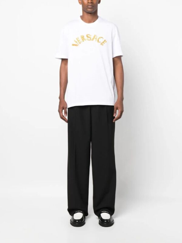Versace  Seashell Baroque cotton T-Shirt - Image 2
