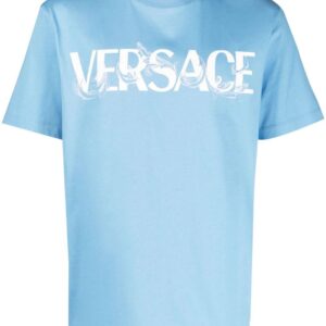 Versace  Barocco Silhouette-print cotton T-shirt