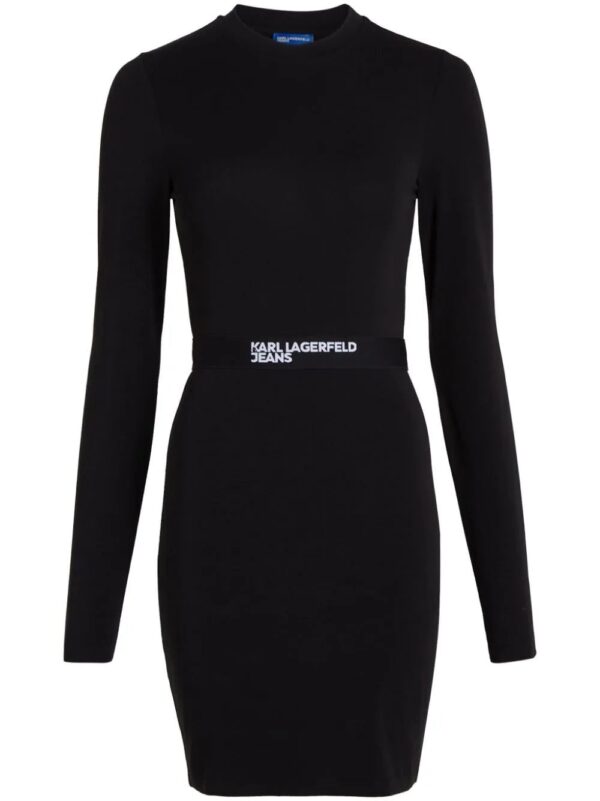 Karl Lagerfeld Jeans  logo-print belted minidress