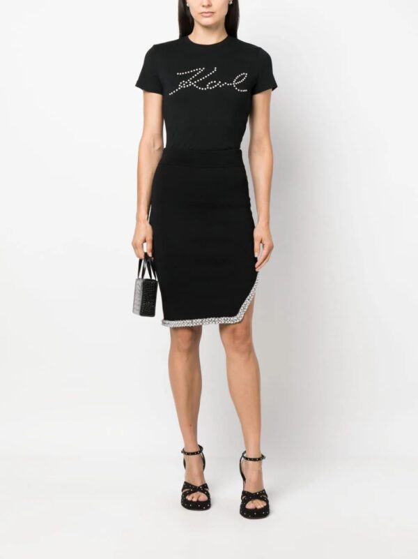 Karl Lagerfeld  logo print-embellished organic-cotton T-shirt - Image 2