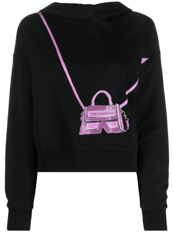 Karl Lagerfeld  IKON/K Bag print hoodie