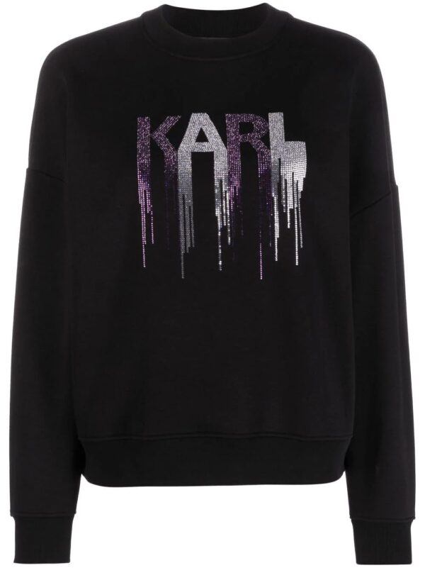 Karl Lagerfeld  logo-studded sweatshirt
