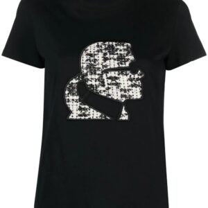 Karl Lagerfeld  logo-patch organic-cotton T-shirt