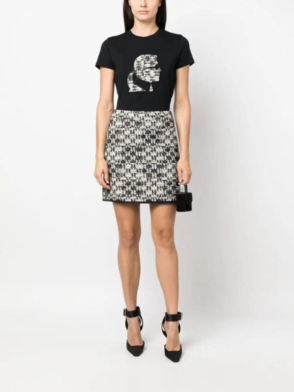 Karl Lagerfeld  logo-patch organic-cotton T-shirt - Image 2