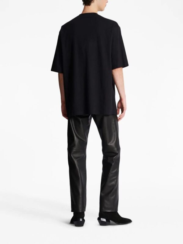 Balmain  embroidered-logo cotton T-shirt - Image 4