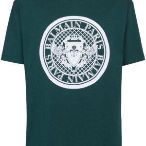 Balmain Coin Flock organic-cotton T-shirt