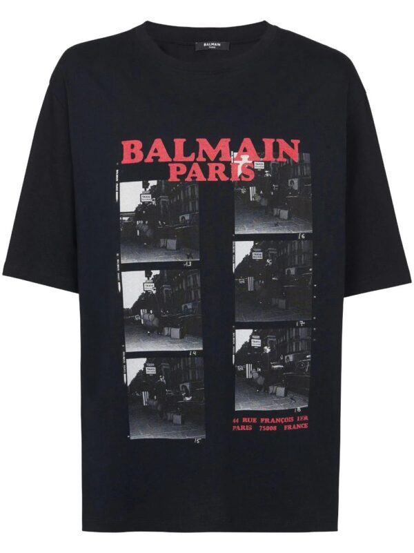 Balmain  logo-print organic cotton T-shirt