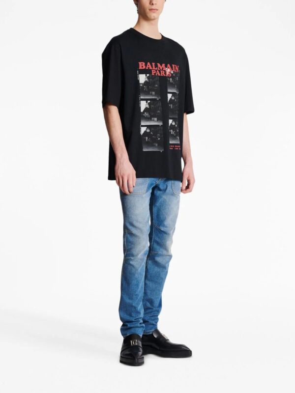Balmain  logo-print organic cotton T-shirt - Image 3