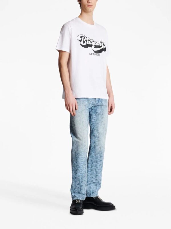 Balmain  70s logo-print T-shirt - Image 3