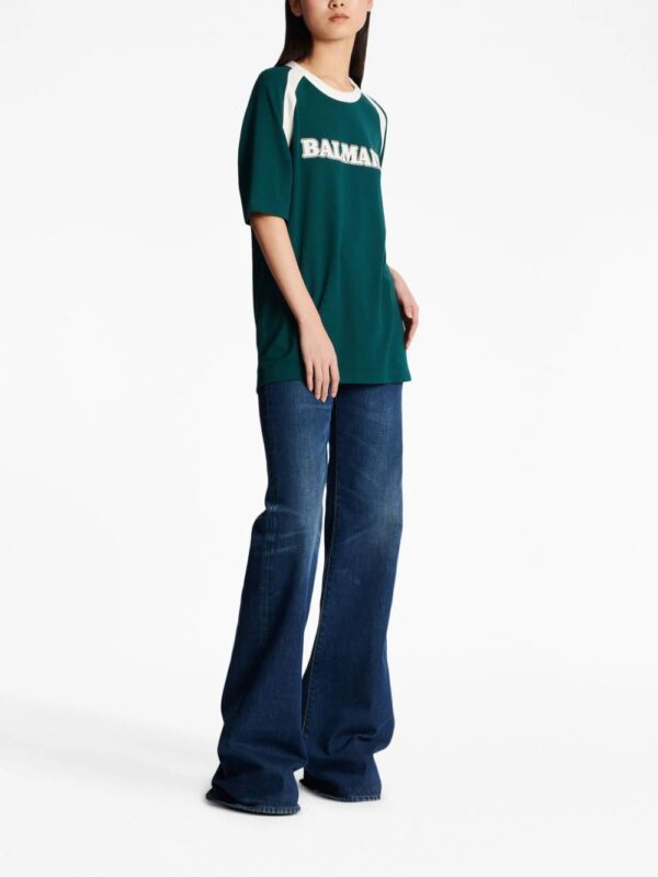 Balmain  Retro logo-print T-shirt - Image 3