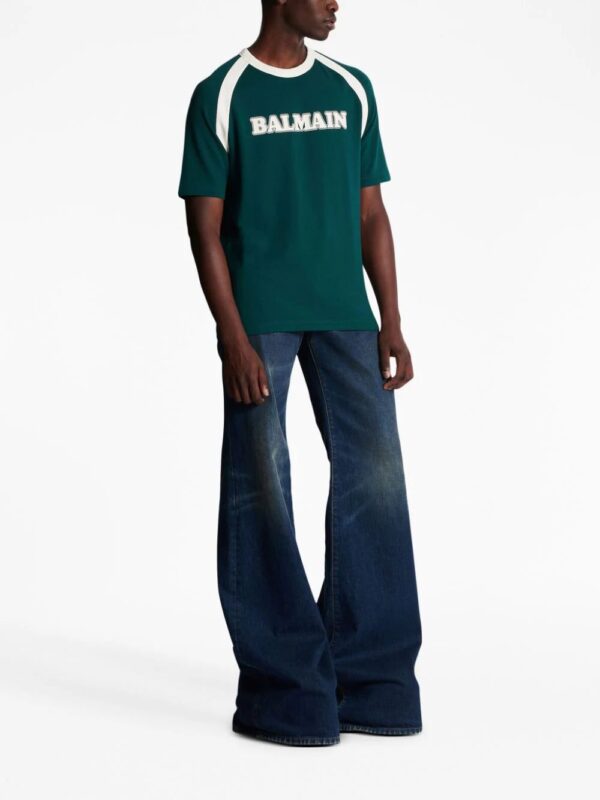 Balmain  Retro logo-print T-shirt - Image 2