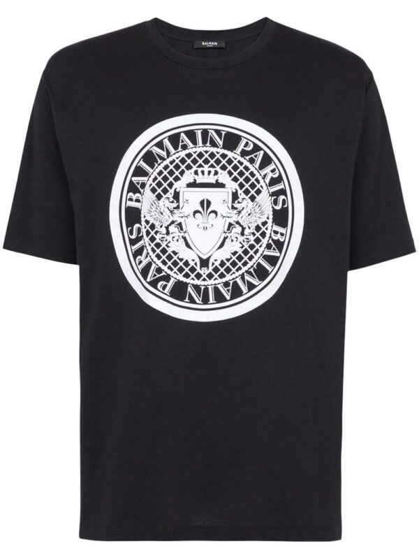 Balmain  Coin Flock round-neck T-shirt