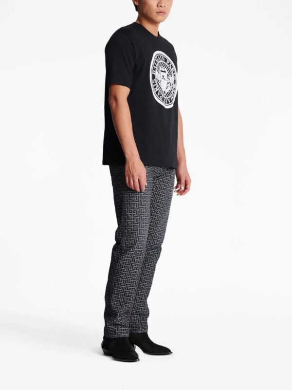 Balmain  Coin Flock round-neck T-shirt - Image 3