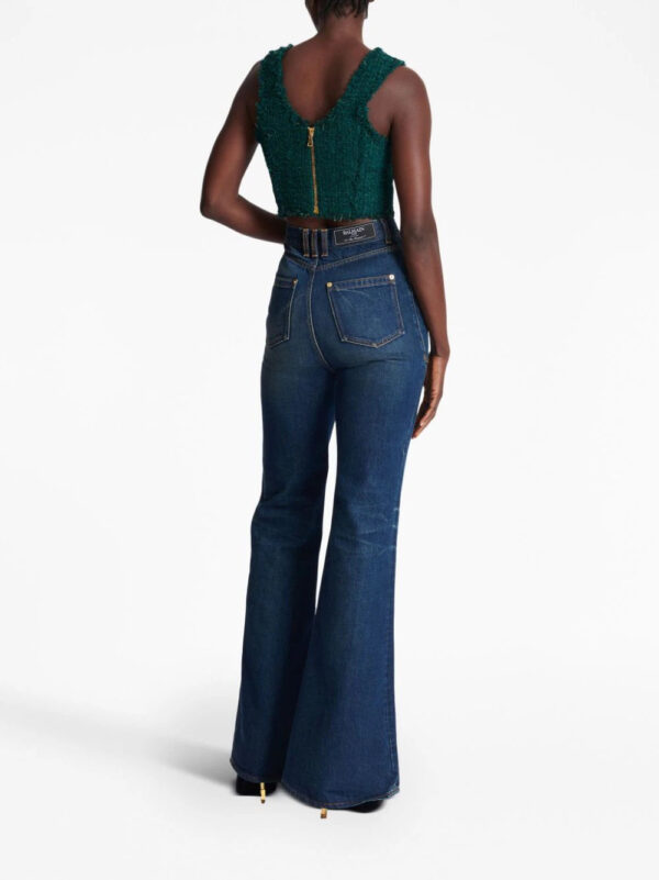 Balmain  6-Buttons tweed cropped top - Image 4