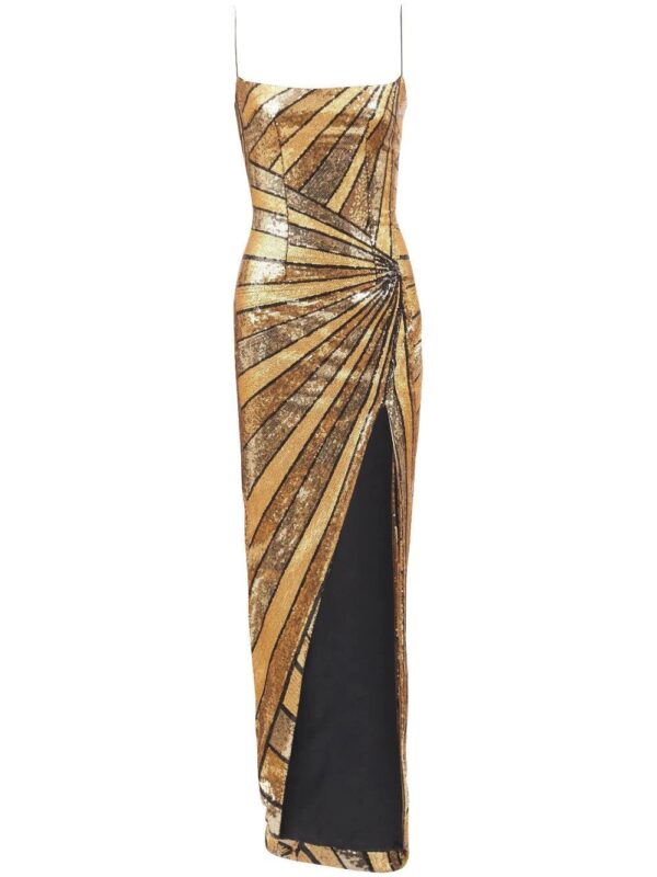 Balmain  sequin-embellishment maxi dress