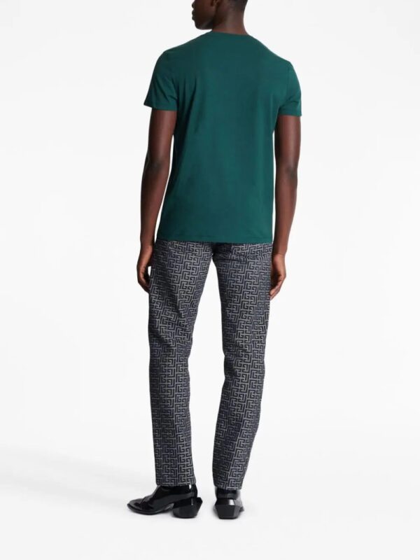 Balmain  logo-print short-sleeved cotton T-shirt - Image 4