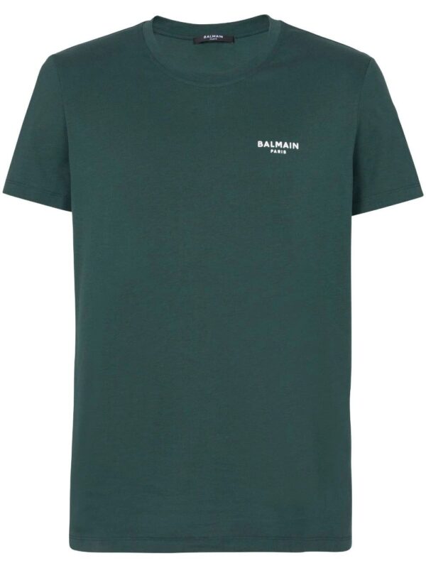Balmain  logo-print short-sleeved cotton T-shirt