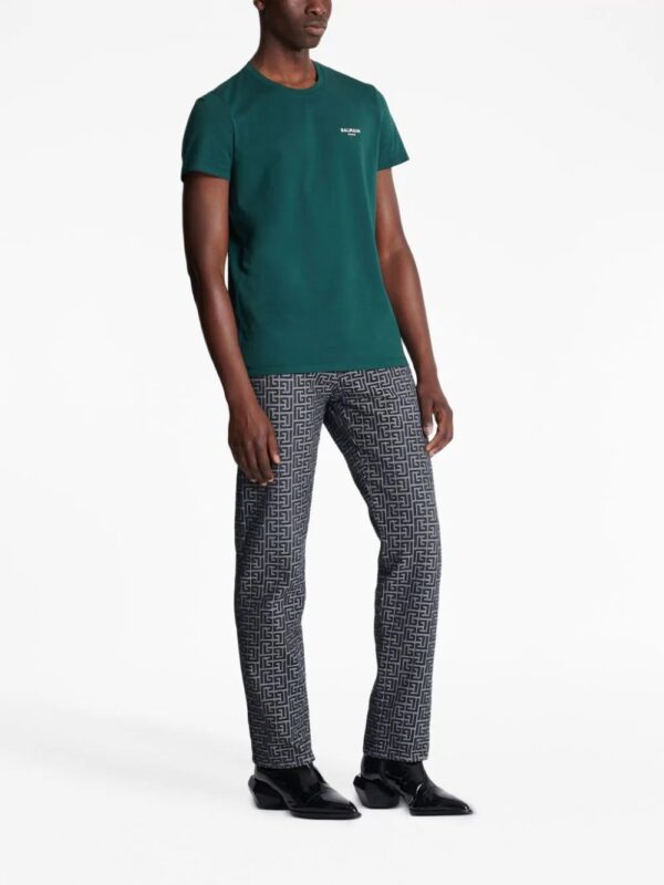 Balmain  logo-print short-sleeved cotton T-shirt - Image 3