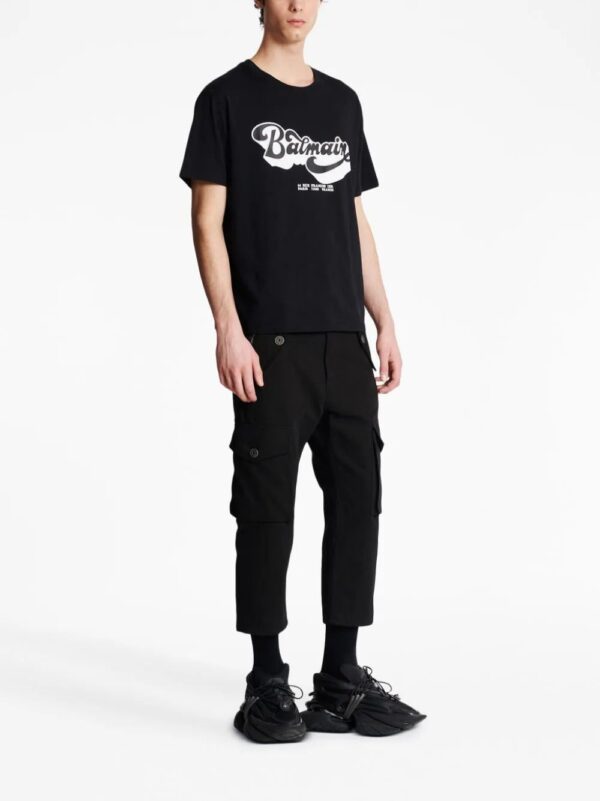 Balmain  70s logo-print T-shirt - Image 3