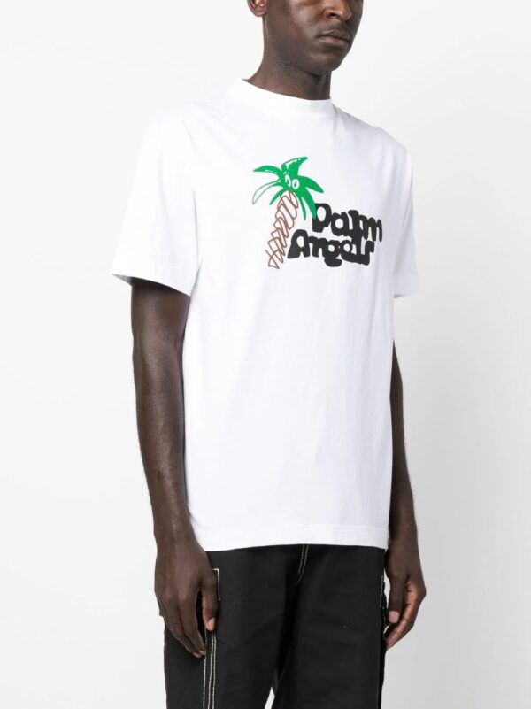 Palm Angels  Sketchy-print cotton T-shirt - Image 3