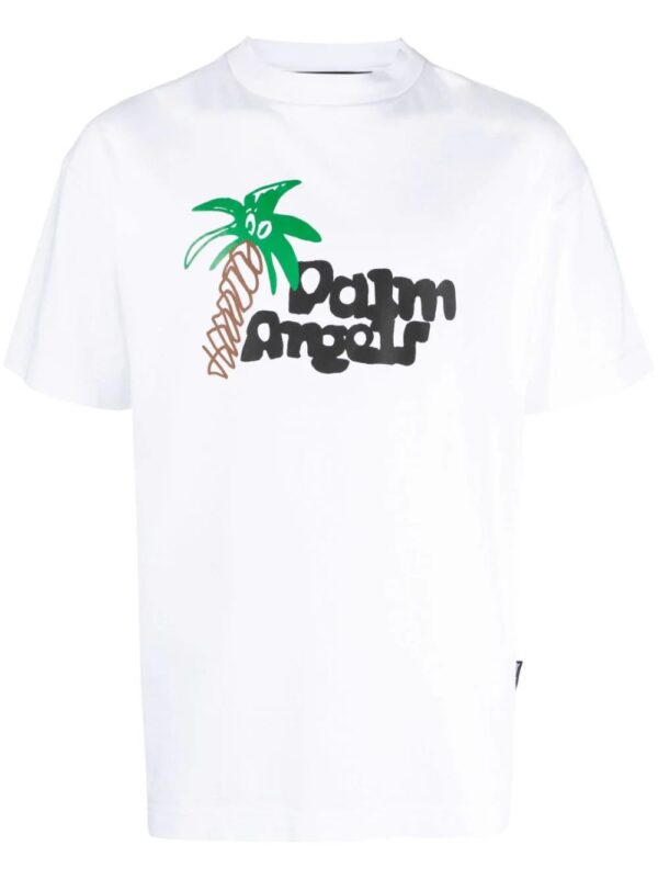 Palm Angels  Sketchy-print cotton T-shirt